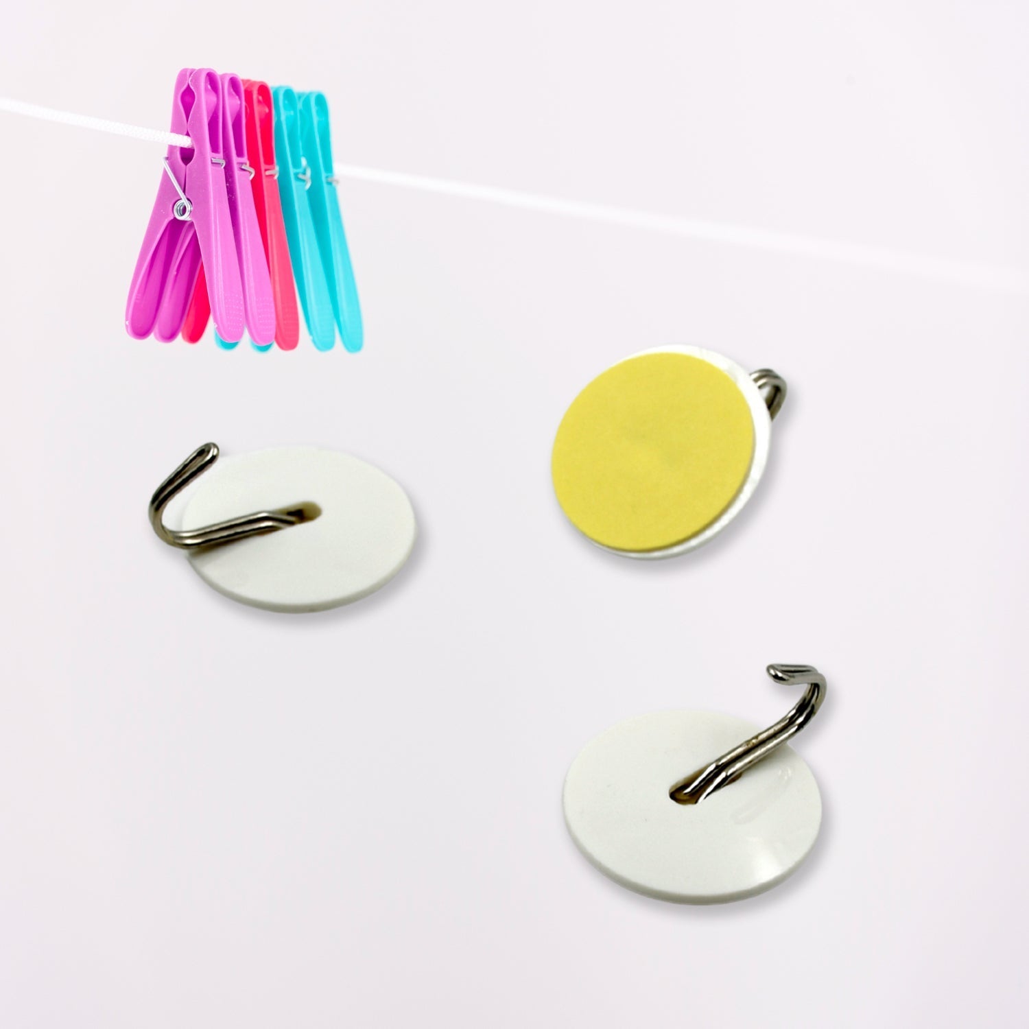 Strong Self - Adhesive Hooks (2 Pc): Heavy Duty, Waterproof, All - Purpose - infinityexculsivestore.com