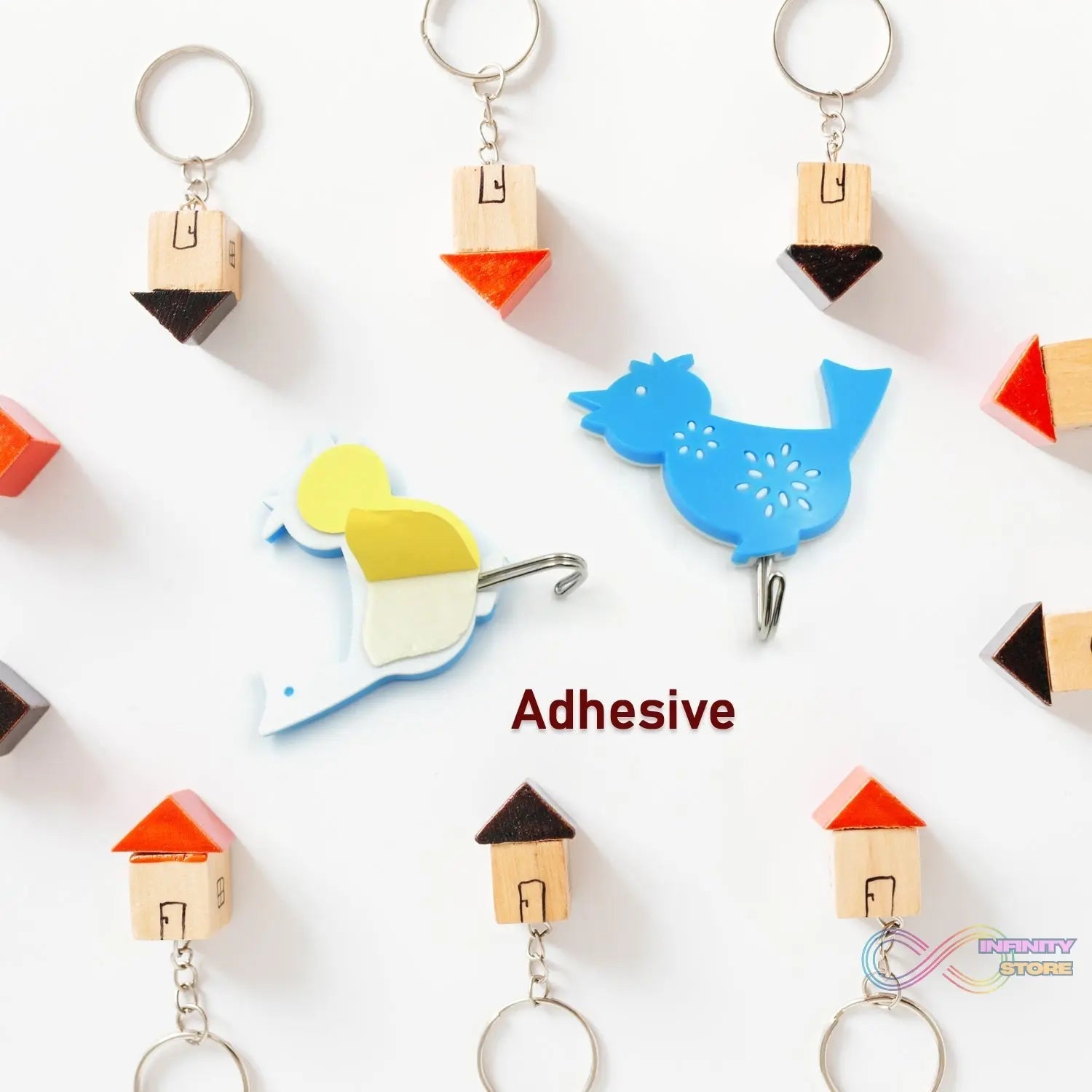 Strong Self - Adhesive Hooks (2 Pc): Heavy Duty, Waterproof, All - Purpose - infinityexculsivestore.com