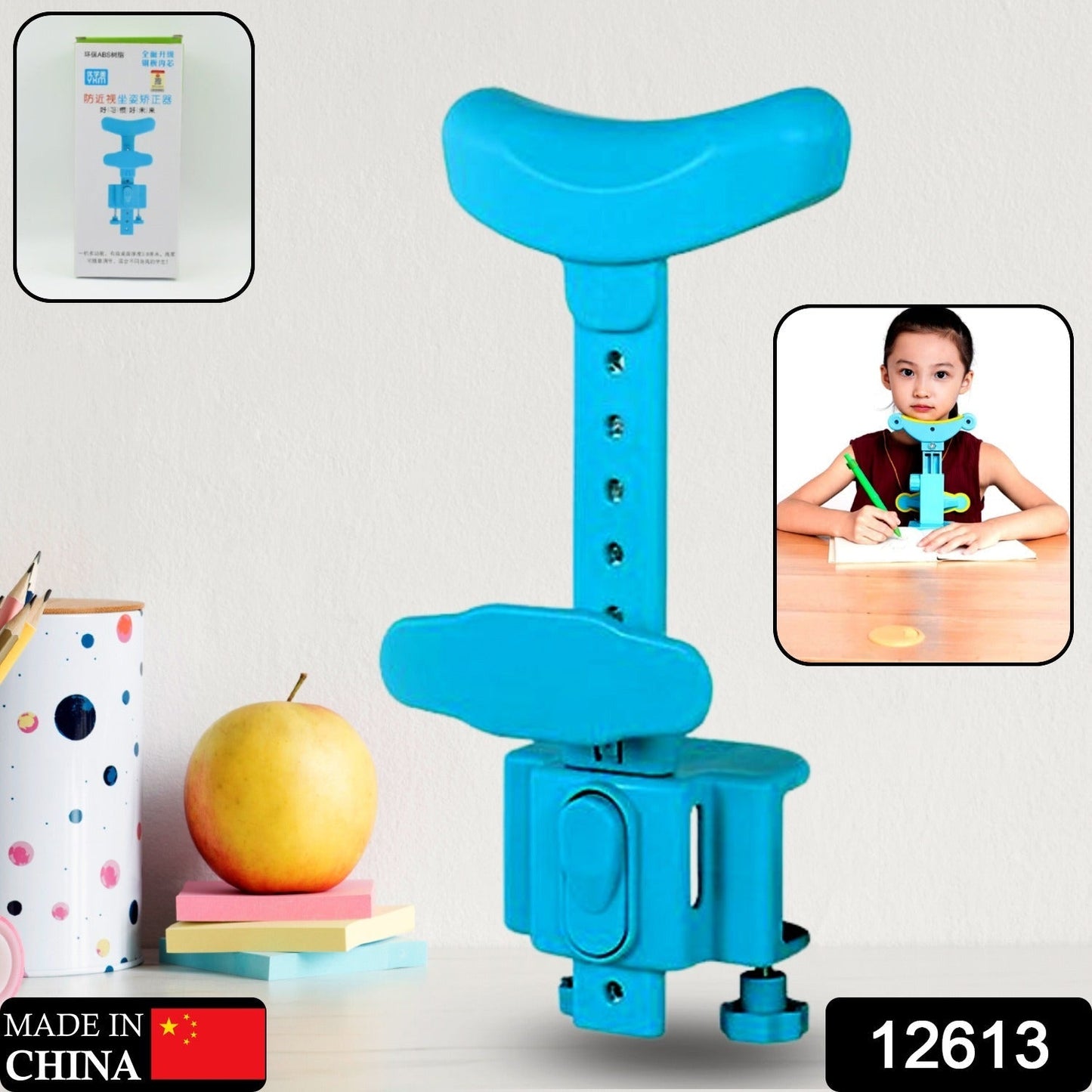 Student Sitting Posture Corrector Child Protector, Kids Sitting Posture Corrector for Reading Writing Adjustable Sitting Support Brace Eye Protection, School Gifts (1 Pc) - infinityexculsivestore.com