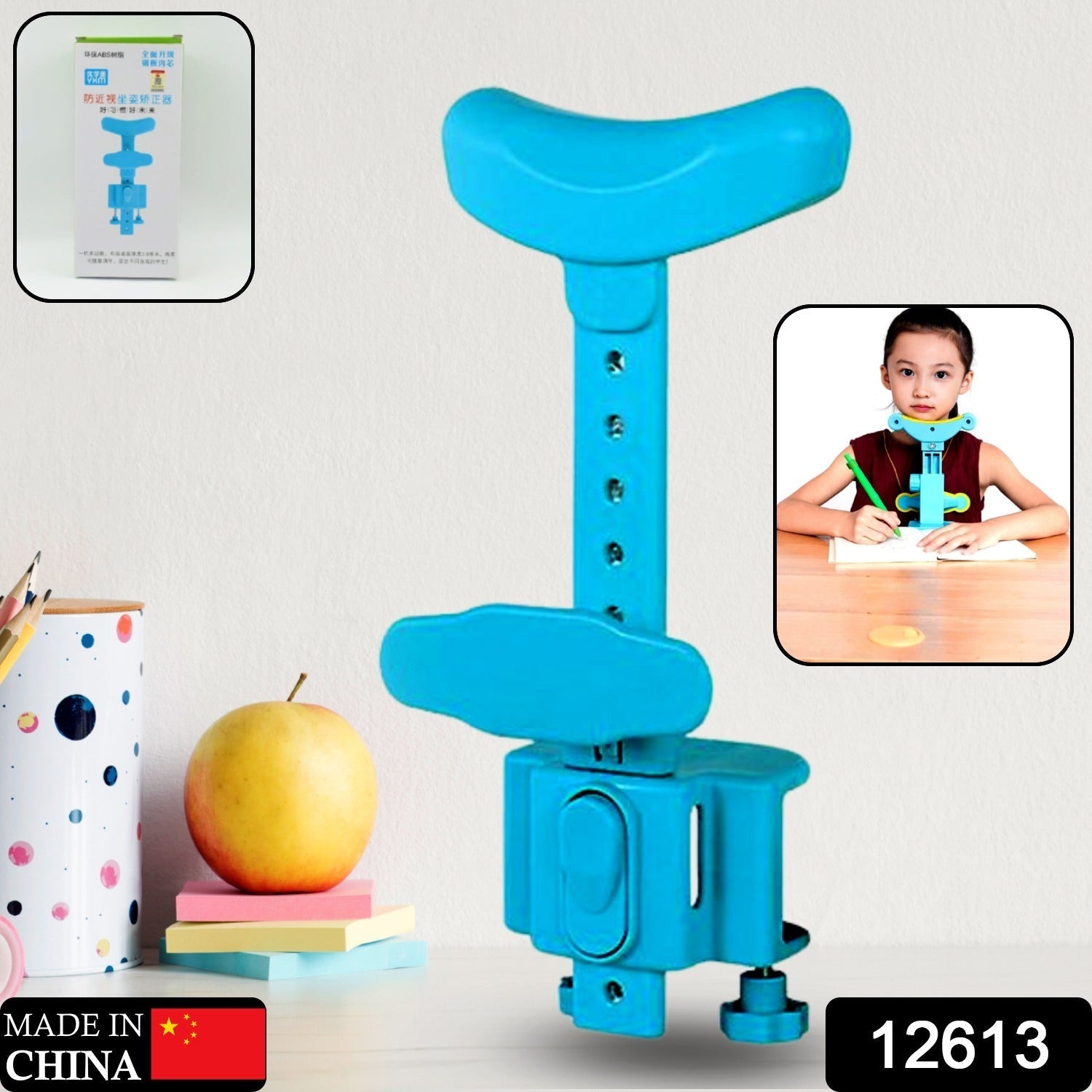 Student Sitting Posture Corrector Child Protector, Kids Sitting Posture Corrector for Reading Writing Adjustable Sitting Support Brace Eye Protection, School Gifts (1 Pc) - infinityexculsivestore.com