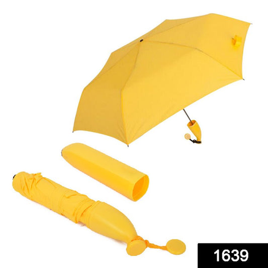 Stylish Banana Shaped Mini Foldable Umbrella - infinityexculsivestore.com