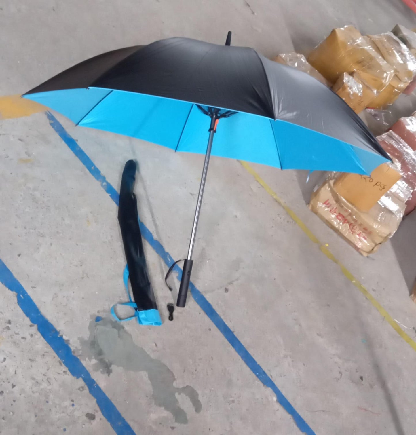 Sun Umbrella With Inside Fan & Power Bank Umbrellas For Summer (1 Pc) - infinityexculsivestore.com