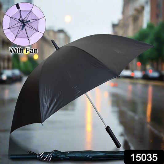 Sun Umbrella With Inside Fan & Power Bank Umbrellas For Summer (1 Pc) - infinityexculsivestore.com