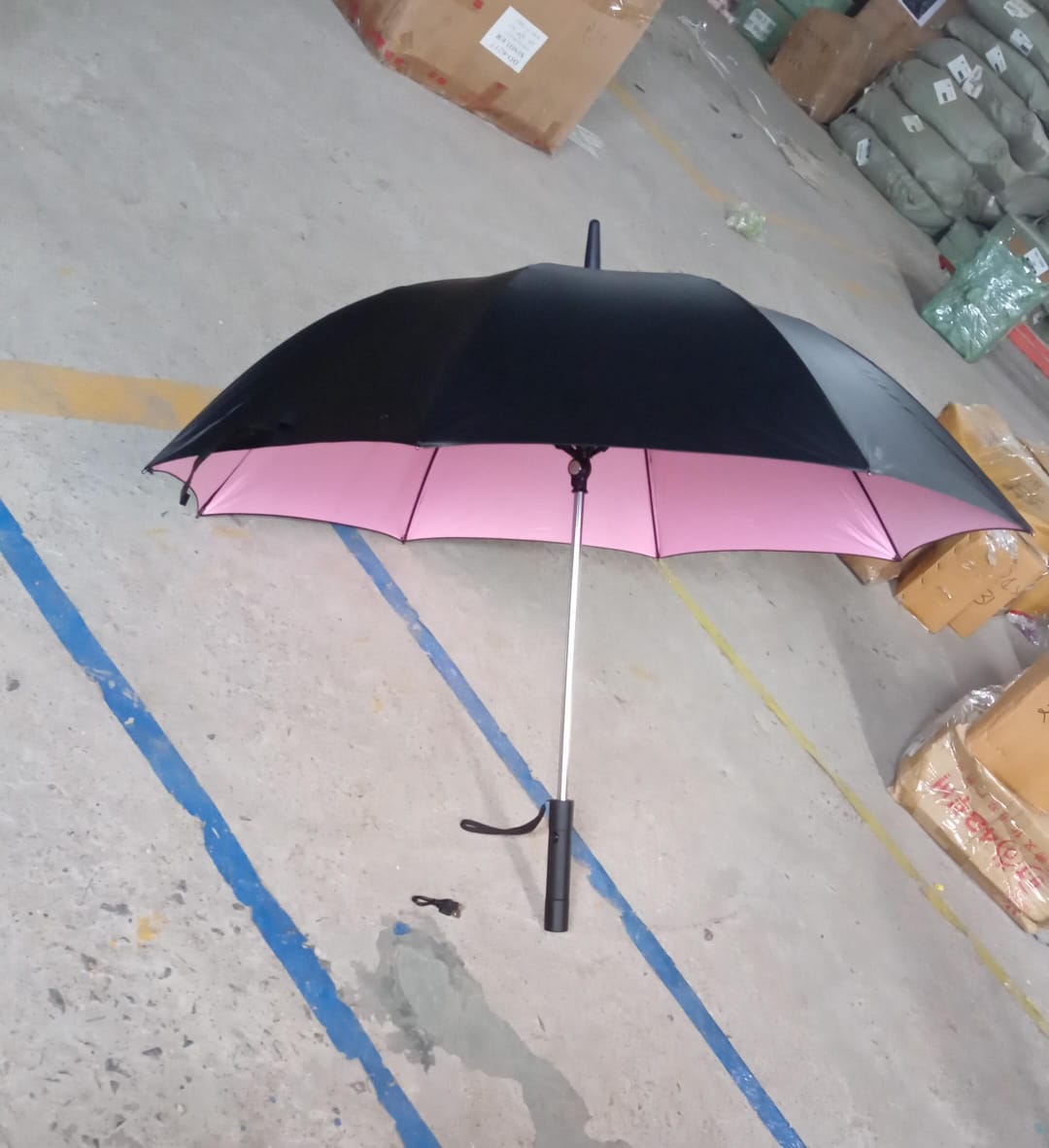 Sun Umbrella With Inside Fan & Power Bank Umbrellas For Summer (1 Pc) - infinityexculsivestore.com