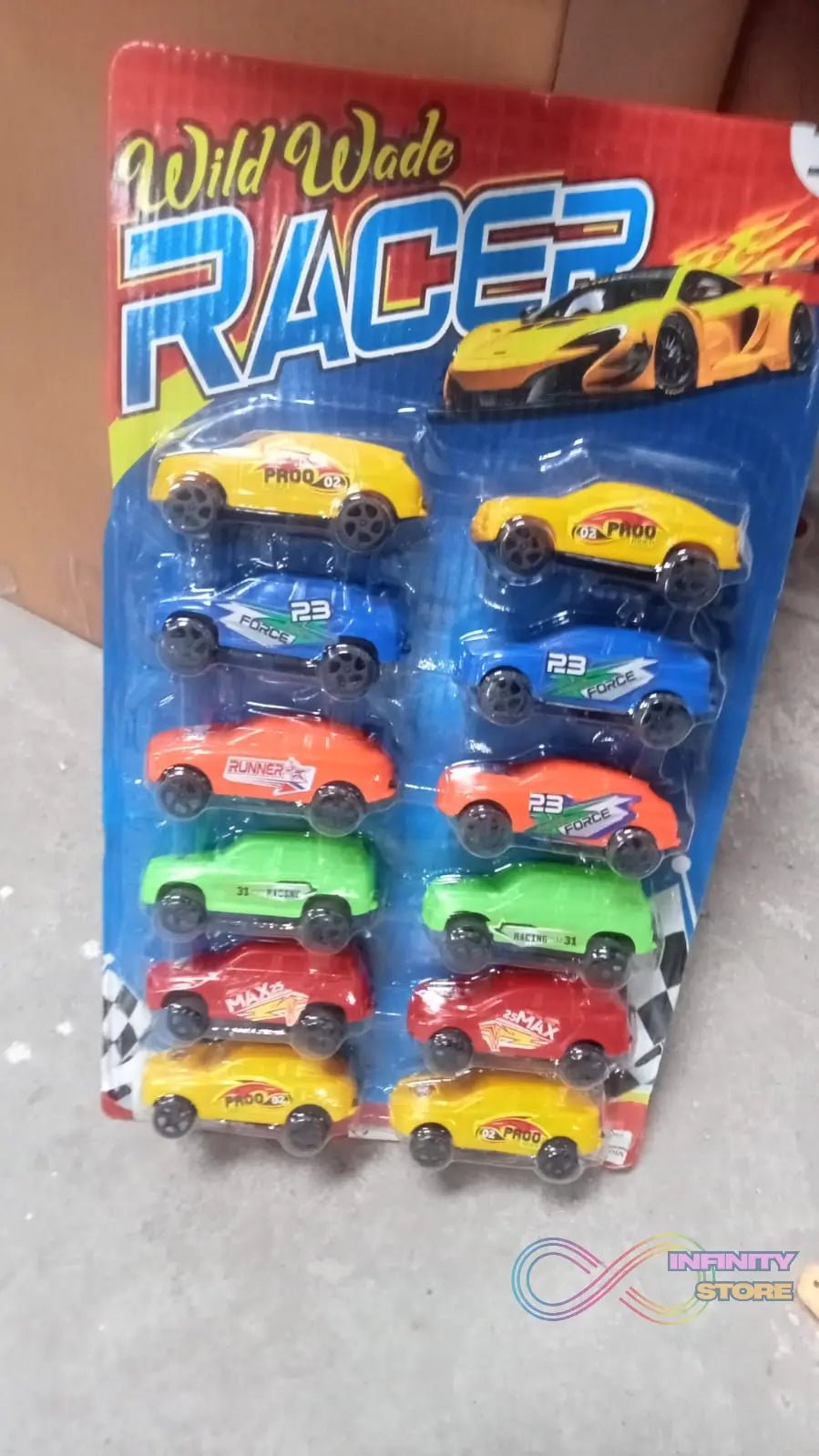 Super City Car Racer Toy For Boys and Girls Pull Push Vehicle Car (Set Of 12Pcs) (Multicolor) - infinityexculsivestore.com