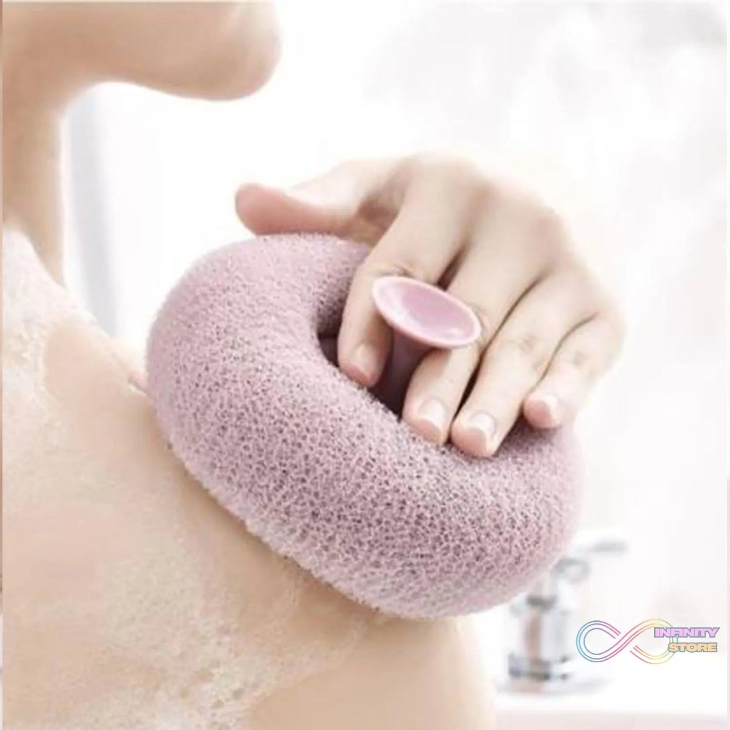 Super Soft Bath Sponge Flower Suction Cup Bath Sponges for Shower Women Men Foam Loofah Sponge Exfoliating Bath Sponge Body Washer Reusable loofah Massage Bath (1 pc) - infinityexculsivestore.com