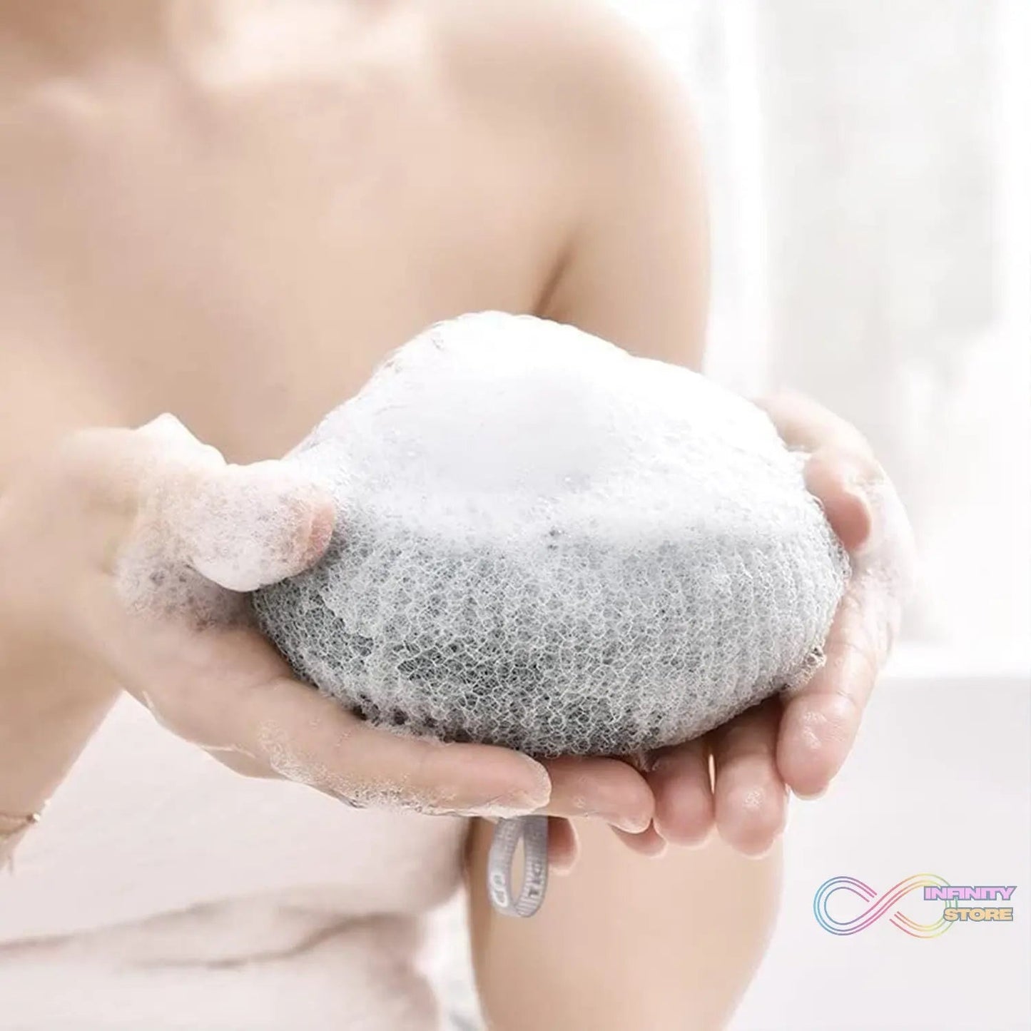Super Soft Bath Sponge Flower Suction Cup Bath Sponges for Shower Women Men Foam Loofah Sponge Exfoliating Bath Sponge Body Washer Reusable loofah Massage Bath (1 pc) - infinityexculsivestore.com