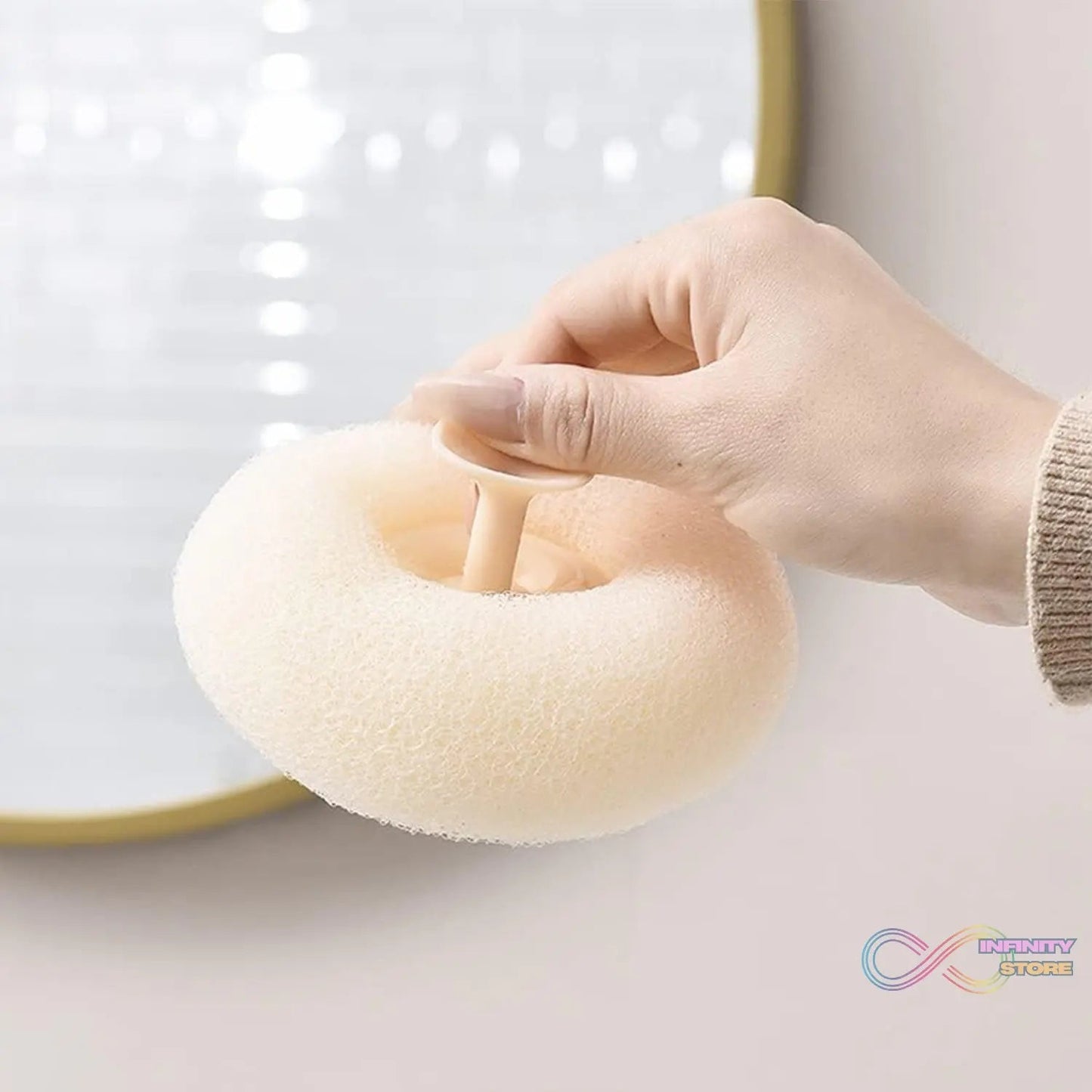 Super Soft Bath Sponge Flower Suction Cup Bath Sponges for Shower Women Men Foam Loofah Sponge Exfoliating Bath Sponge Body Washer Reusable loofah Massage Bath (1 pc) - infinityexculsivestore.com