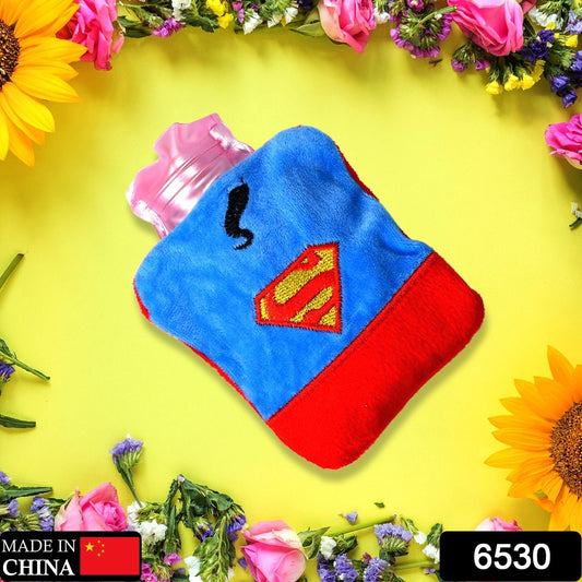 Superman Print Small Hot Water Bag with Cover for Pain Relief - infinityexculsivestore.com