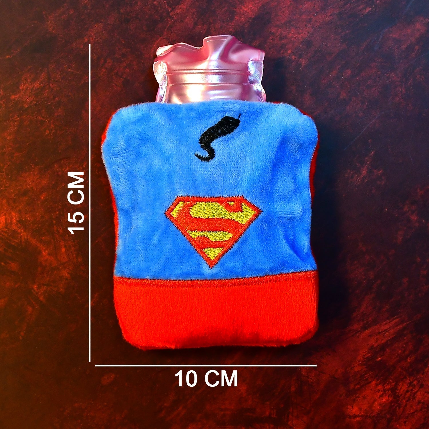 Superman Print Small Hot Water Bag with Cover for Pain Relief - infinityexculsivestore.com
