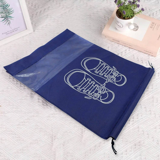 BEACH BAG SHOES STORAGE BAG CLOSET ORGANIZER NON-WOVEN TRAVEL PORTABLE BAG WATERPROOF POCKET CLOTHING CLASSIFIED HANGING BAG SHOE BAG LUGGAGE TRAVEL PORTABLE SHOE POUCH NON WOVEN TRANSPARENT WINDOW (3 PC ) - infinityexculsivestore.com