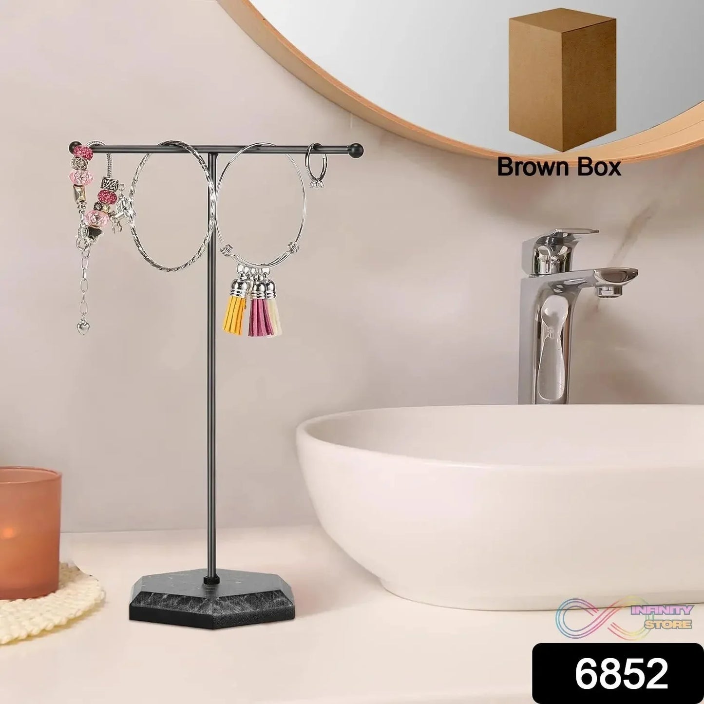 T Shape Necklace Holder Jewelry Stand (1 Pc) - infinityexculsivestore.com