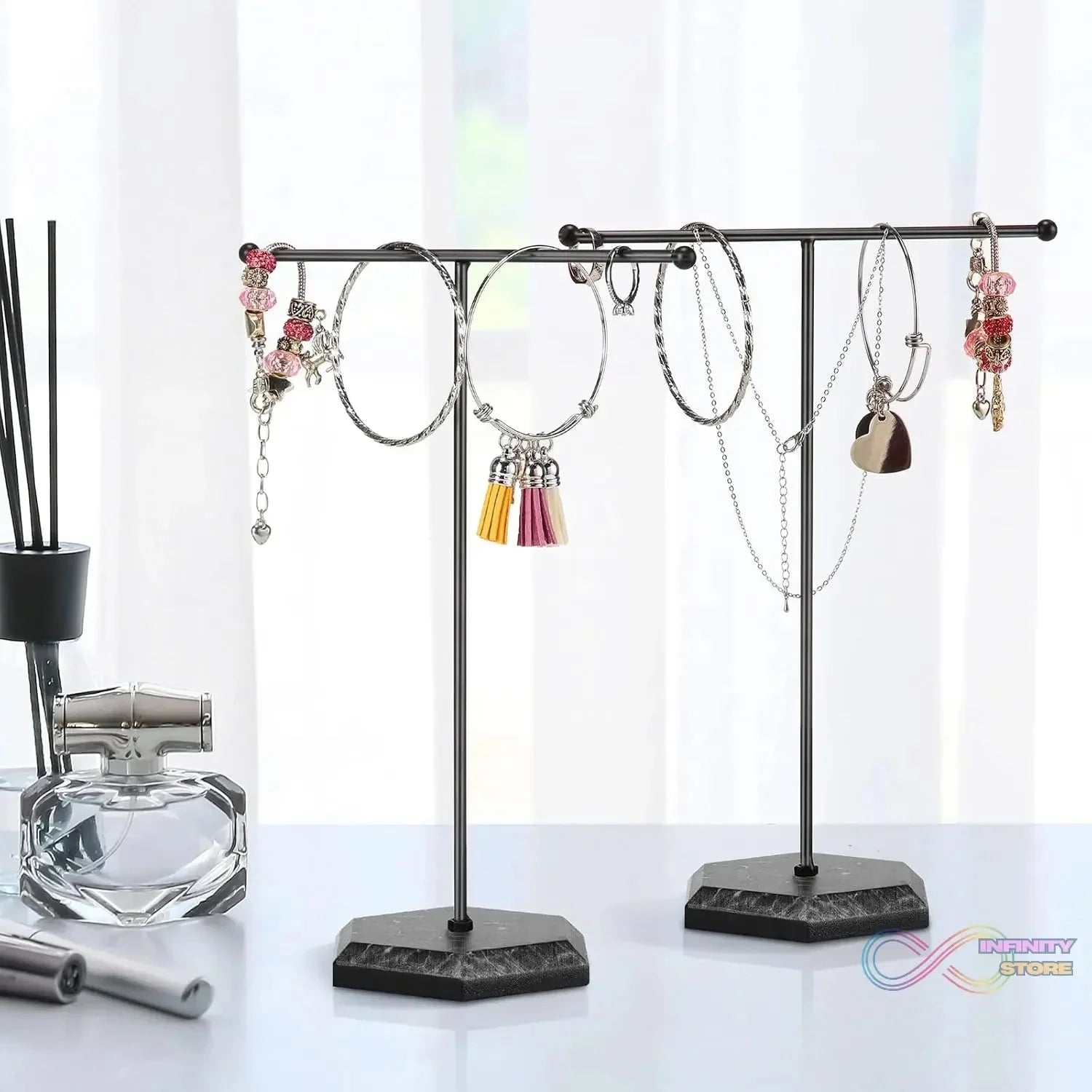 T Shape Necklace Holder Jewelry Stand (1 Pc) - infinityexculsivestore.com