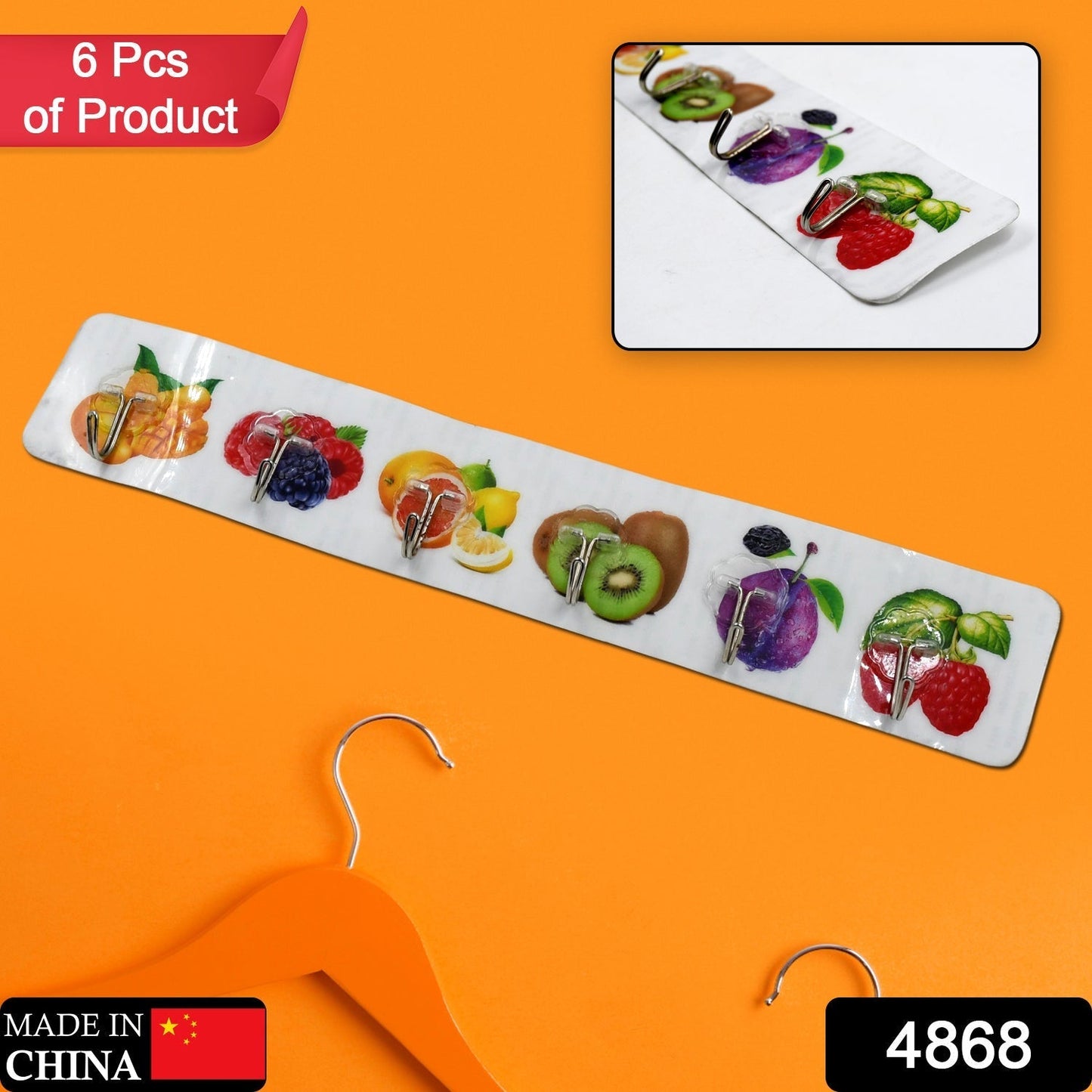 TRANPARENT WALL HOOK, STRONG WALL HOOK, ADHESIVE HOOK, WALL HOOKS HIGH QUALITY PREMIUM HOOK FOR HOME , OFFICE , & MULTIUSE HOOK ( 6pc ) - infinityexculsivestore.com