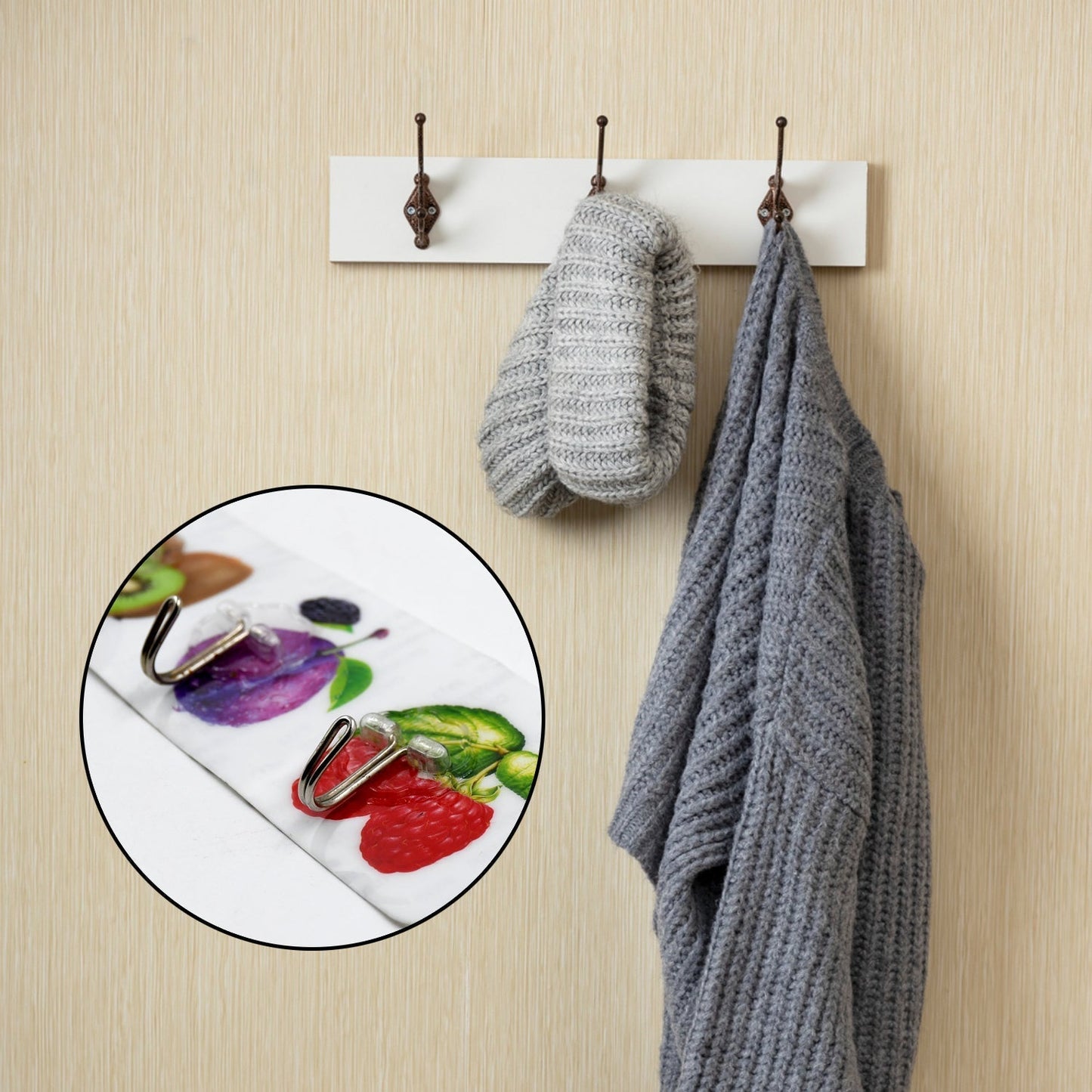 TRANPARENT WALL HOOK, STRONG WALL HOOK, ADHESIVE HOOK, WALL HOOKS HIGH QUALITY PREMIUM HOOK FOR HOME , OFFICE , & MULTIUSE HOOK ( 6pc ) - infinityexculsivestore.com