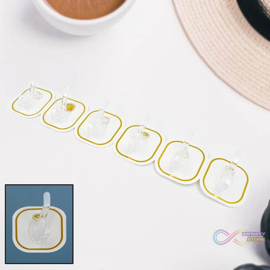 TRANSPARENT ADHESIVE WALL HOOK (6 PCS SET) - infinityexculsivestore.com