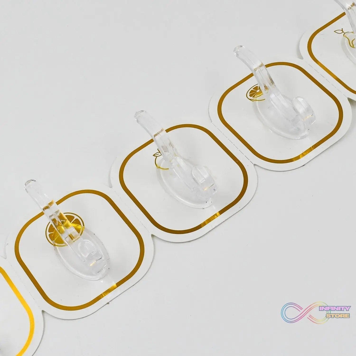 TRANSPARENT ADHESIVE WALL HOOK (6 PCS SET) - infinityexculsivestore.com