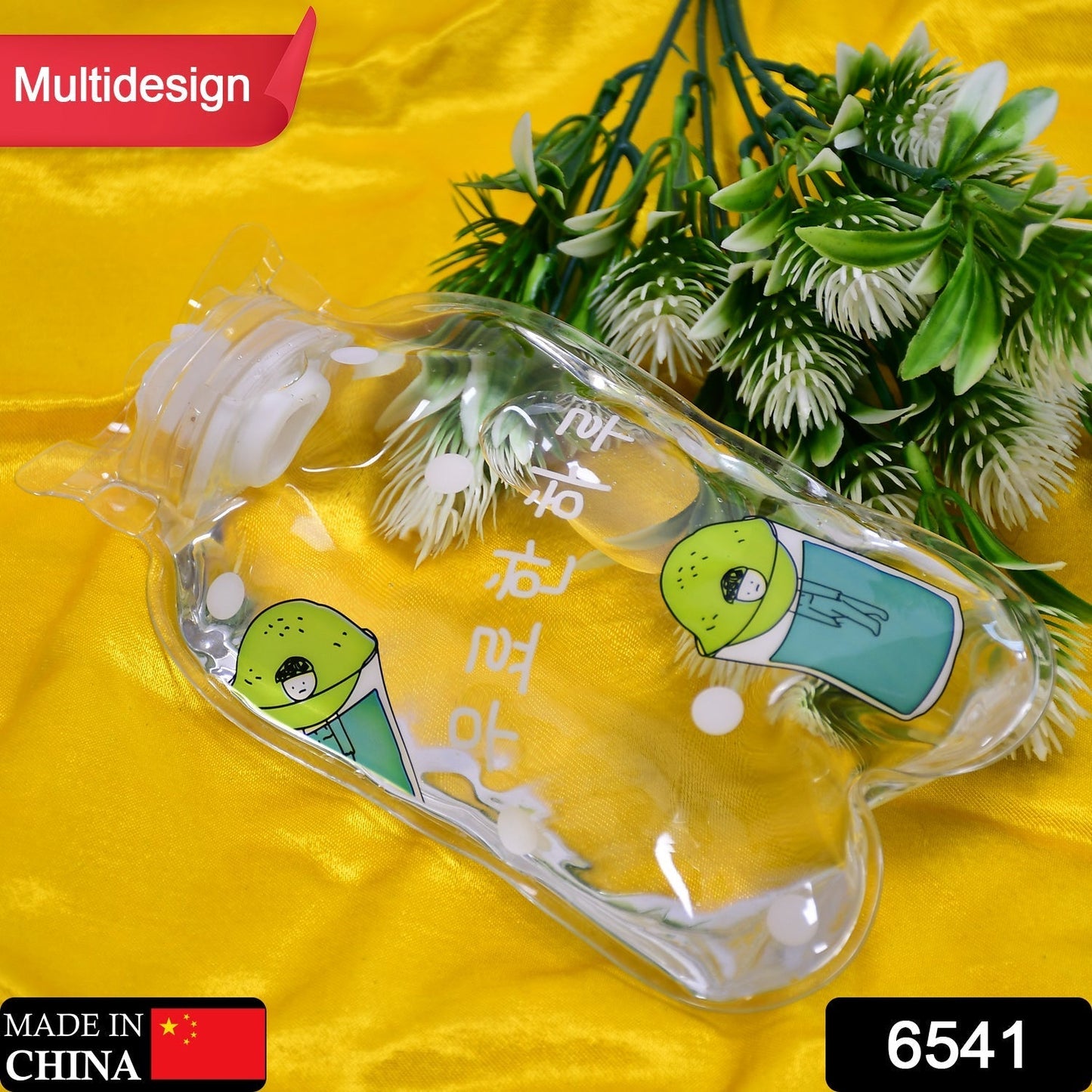 TRANSPARENT MULTI DESIGN SMALL HOT WATER BAG WITH COVER FOR PAIN RELIEF, NECK, SHOULDER PAIN AND HAND, FEET WARMER, MENSTRUAL CRAMPS. - infinityexculsivestore.com