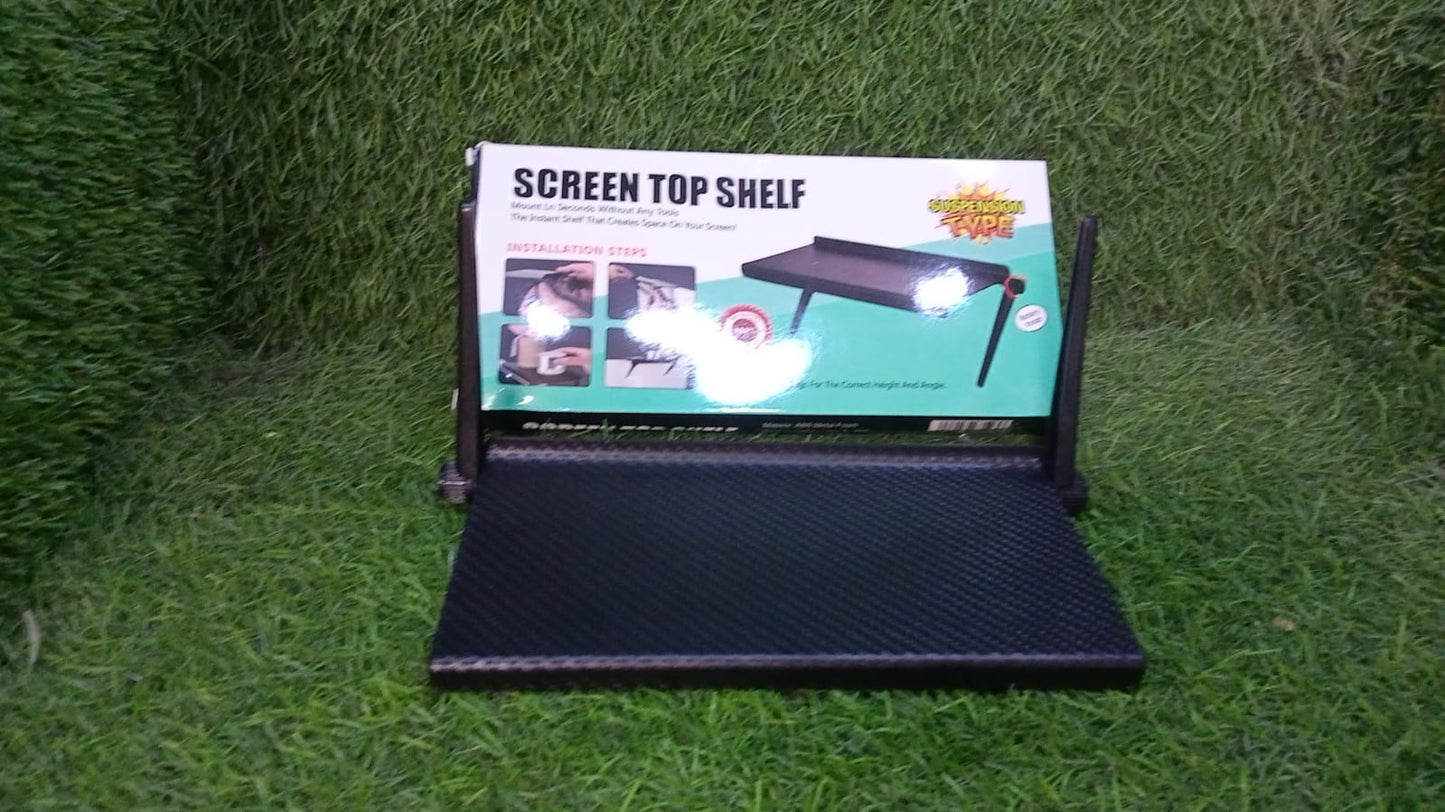 TV Top Shelf Screen Shelf Adjustable Monitor Shelf Media Shelf TV Shelf for Cable Box Game Storage TV Stand Above TV Shelf Mount Audio Video Shelving for Cellphone Stand - infinityexculsivestore.com