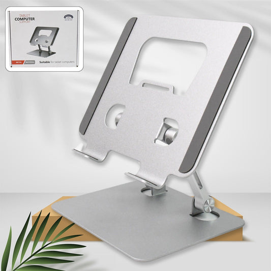 Tablet Stand Metal Alloy Adjustable Bracket, Suitable For tablet Computers for Desk Ergonomic Foldable Metal Tablet Holder/Tablets/Mobile Phones - infinityexculsivestore.com