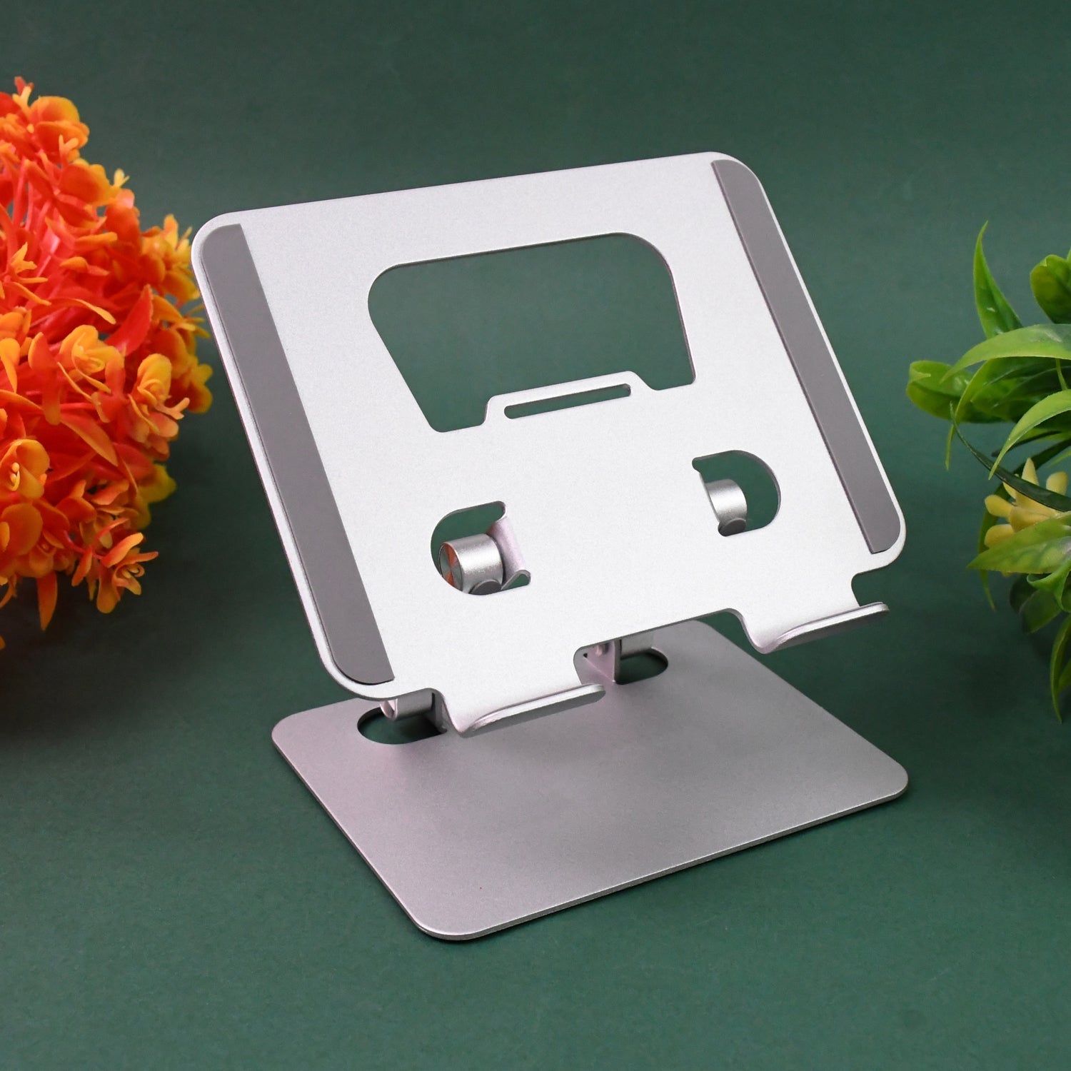 Tablet Stand Metal Alloy Adjustable Bracket, Suitable For tablet Computers for Desk Ergonomic Foldable Metal Tablet Holder/Tablets/Mobile Phones - infinityexculsivestore.com