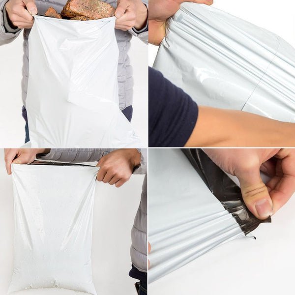 Tamper Proof Courier Bags(6.5X08 PLAIN 180 POD M1) - 100 pcs - infinityexculsivestore.com