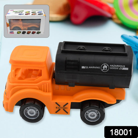 Tanker Truck Toys for Kids, friction power Vehicles Toy Truck, Plastic Truck, Friction Power Toy Trucks For Boys Girls, & Kids (1 Pc / Mix Color) - infinityexculsivestore.com
