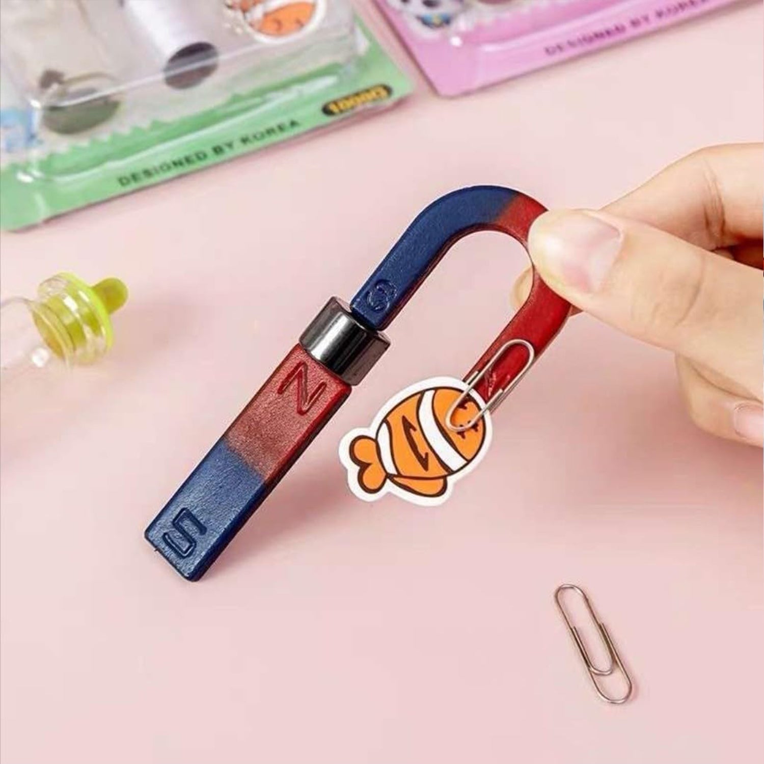 Teaching Aids Magnetic Science Kit Funny Kids DIY Science Kits Educational Experiment Games - infinityexculsivestore.com