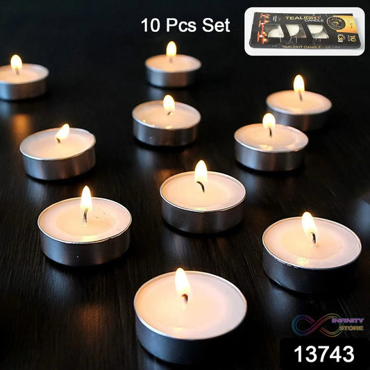Tealight Candles Set, Smokeless Candles (10 Pcs set) - infinityexculsivestore.com