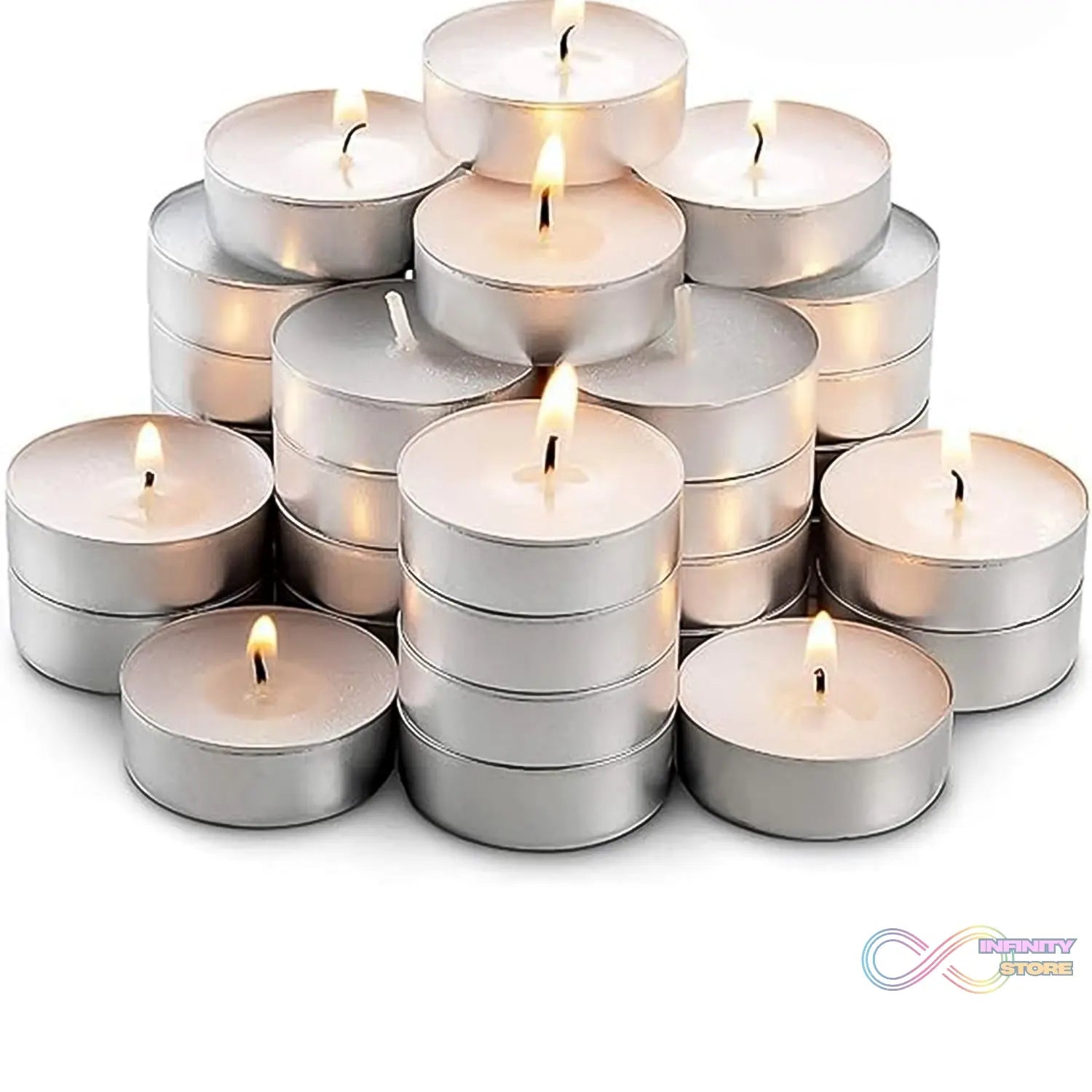 Tealight Candles Set, Smokeless Candles (50 Pcs set) - infinityexculsivestore.com
