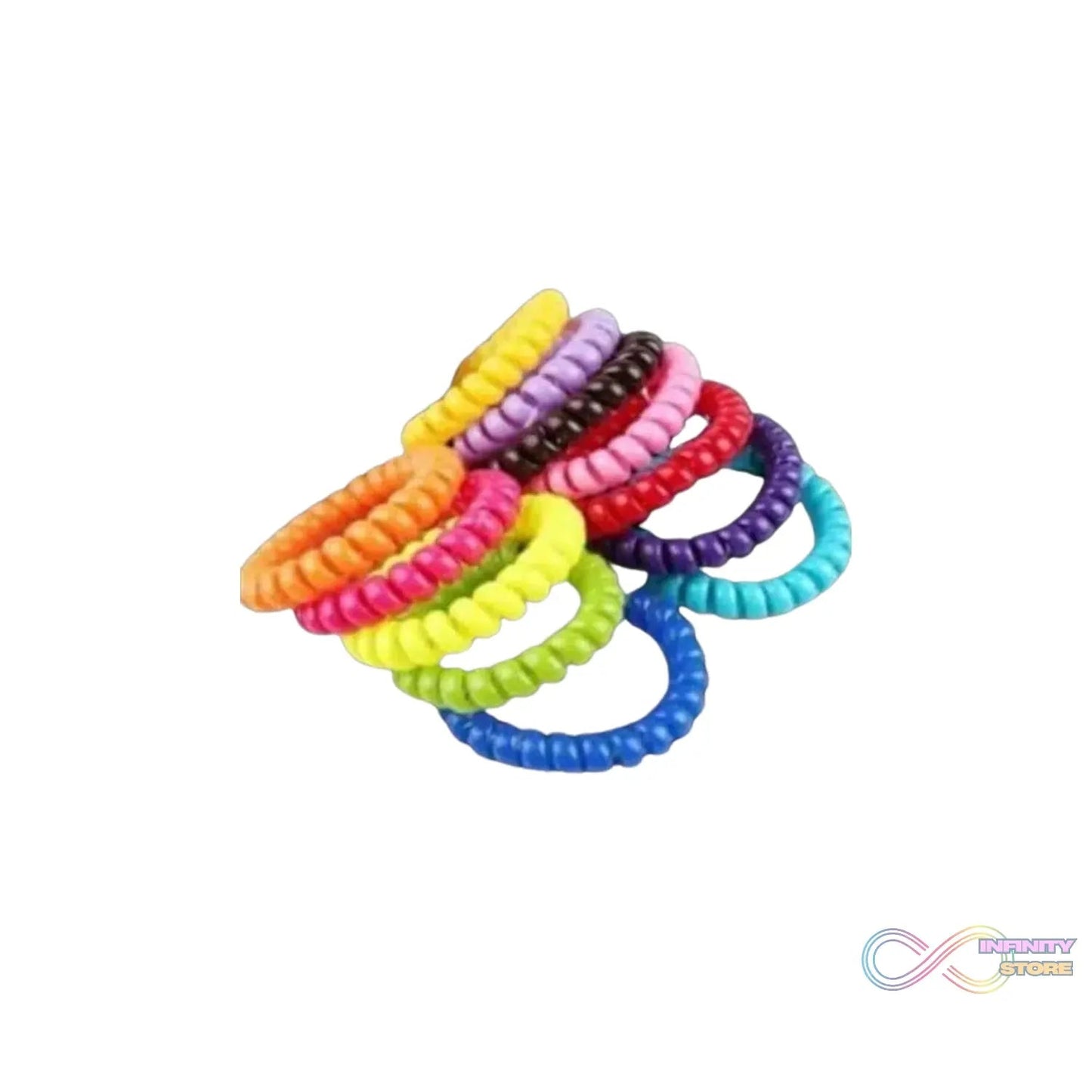 Telephone Wire Hair bands Pack of 100 Pcs - infinityexculsivestore.com