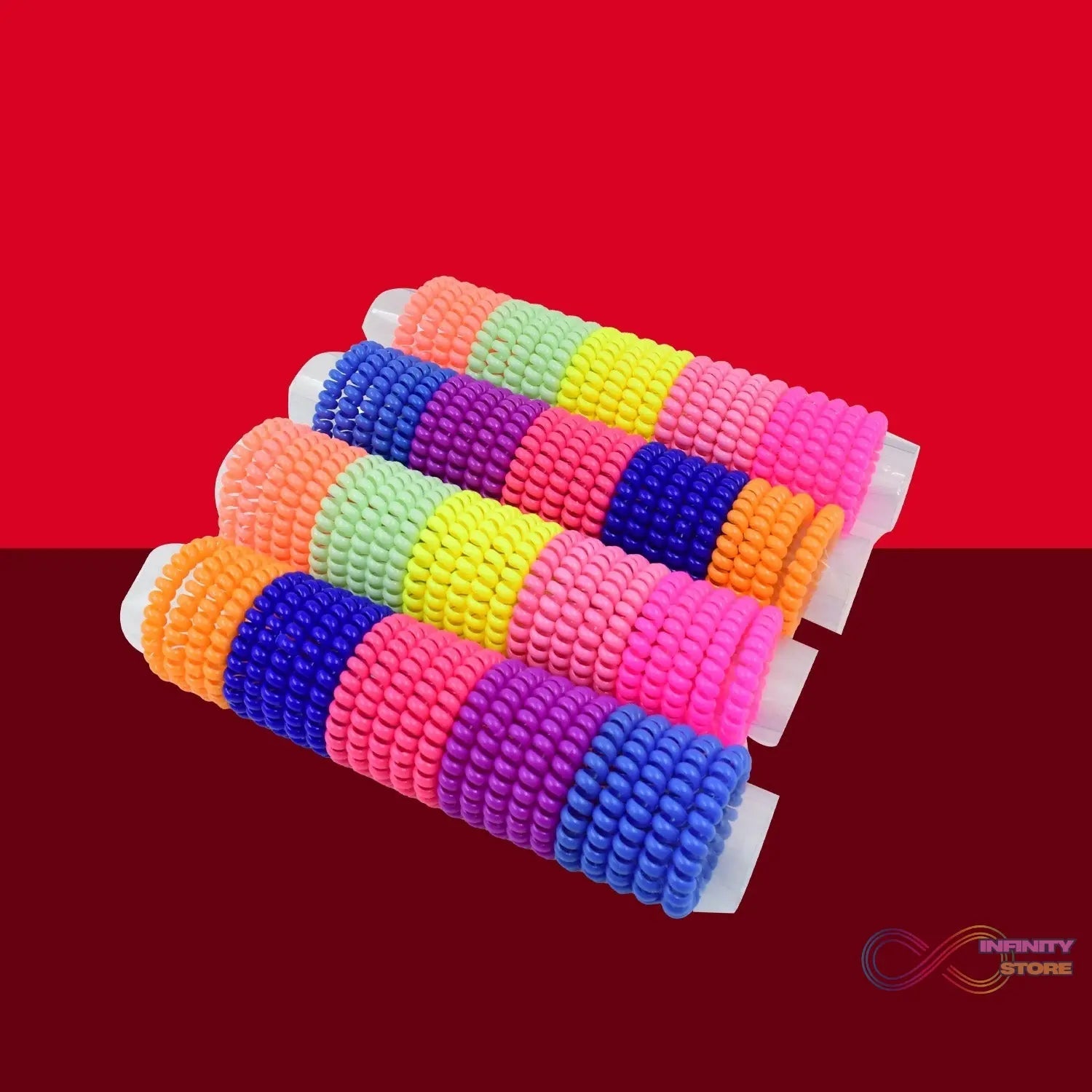 Telephone Wire Hair bands Pack of 100 Pcs - infinityexculsivestore.com