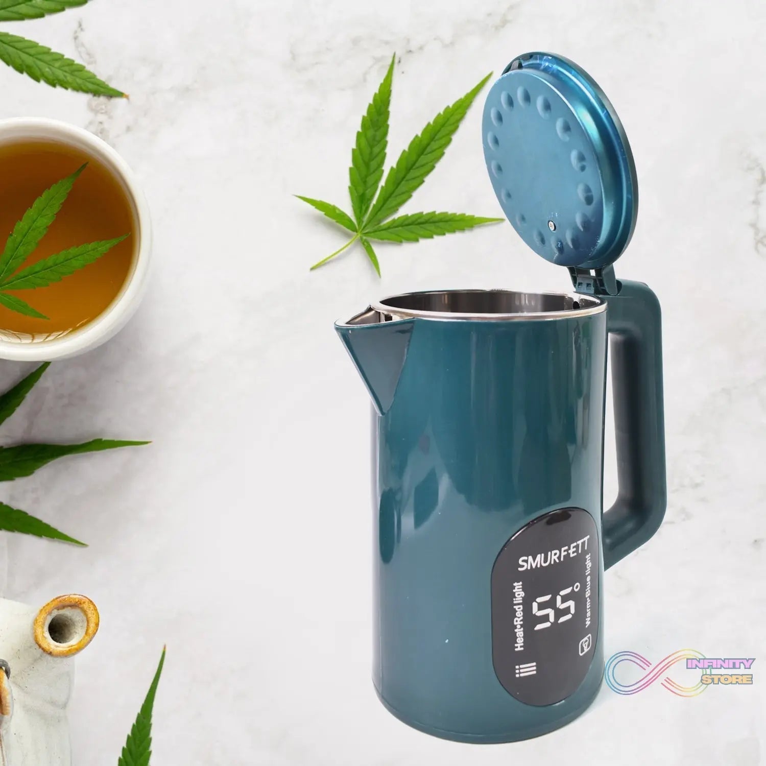 Temperature display electric kettle 55 degrees constant temperature electric kettle (1500W, 2.5 Ltr. / 1 Pc) - infinityexculsivestore.com