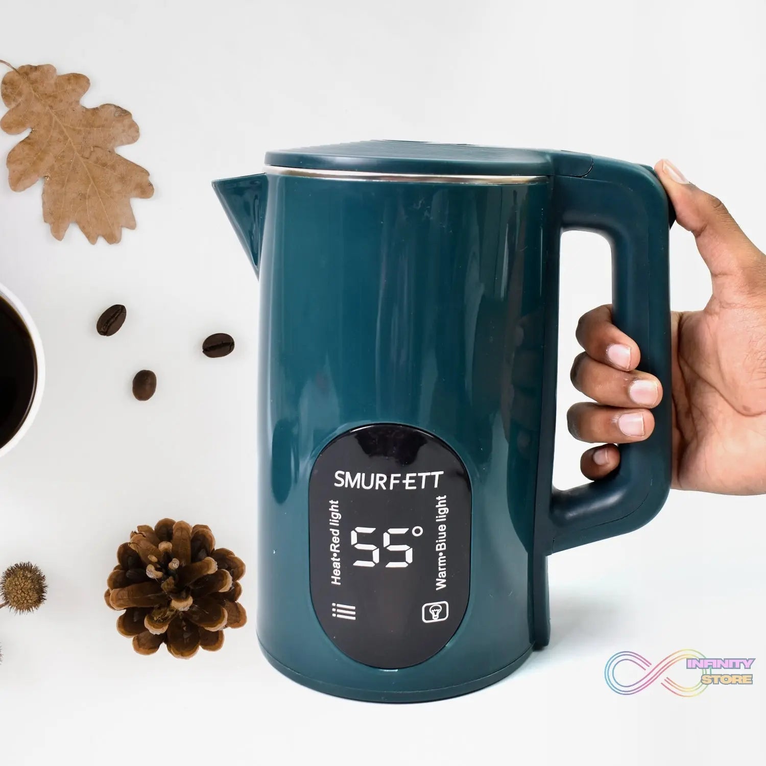 Temperature display electric kettle 55 degrees constant temperature electric kettle (1500W, 2.5 Ltr. / 1 Pc) - infinityexculsivestore.com