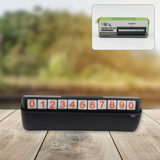 Temporary Car Parking Mobile Number Display with Magnetic Numbers Stickers (1Pc)Β  - infinityexculsivestore.com
