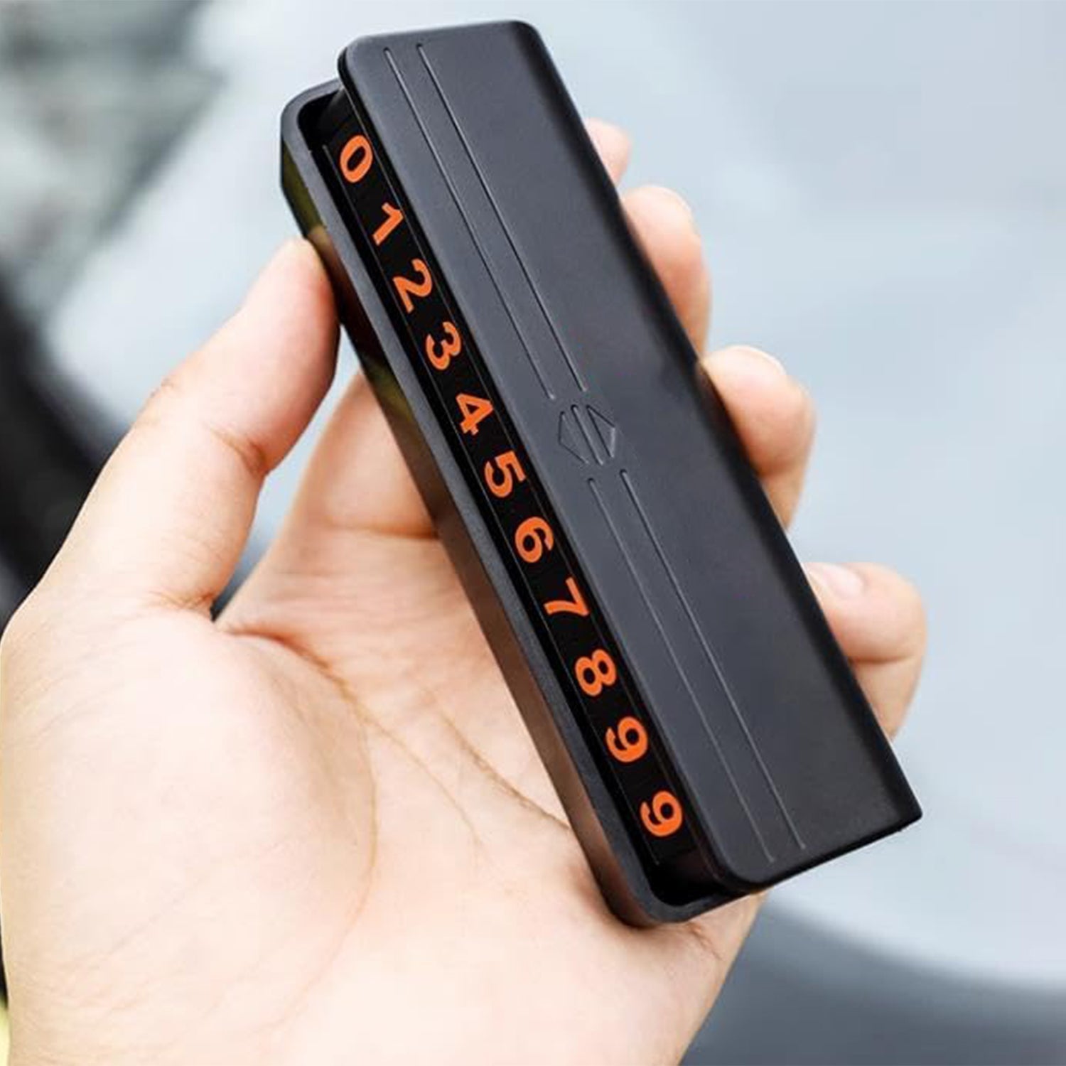 Temporary Car Parking Mobile Number Display with Magnetic Numbers Stickers,Car Parking Magnetic Mobile/Telephone Number Plate (1Pc)   - infinityexculsivestore.com