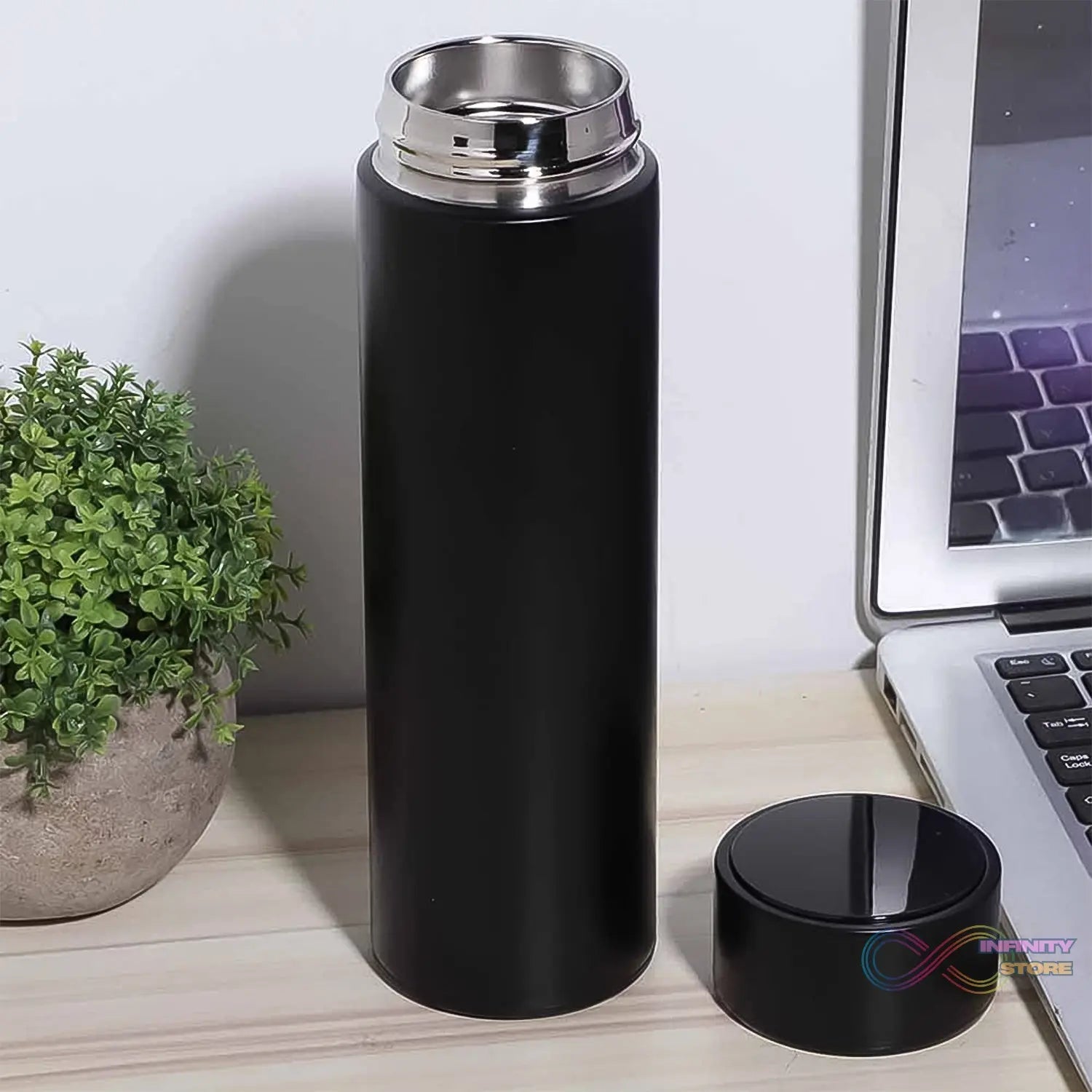 Thermal Coffee Carafe Tea Pot & Water Bottles, with LED Display (Bottle 500 ML & Pot 1000 ML / 2 Pc) - infinityexculsivestore.com