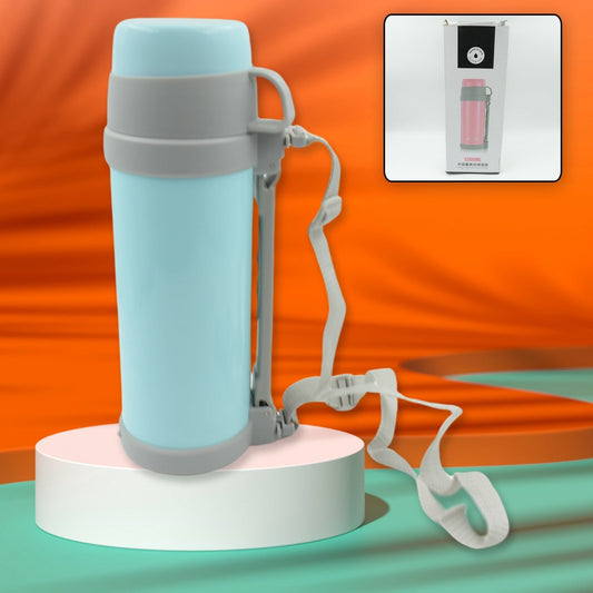 Stainless Steel Insulation Thermos, Double - Wall Vacuum Insulated Water Bottle For Travel, Outdoor Fitness Portable Travel Pot, Camping Coffee, Portable Car, Travel Keep Hot & Cold Large Capacity (1200 ML) - infinityexculsivestore.com