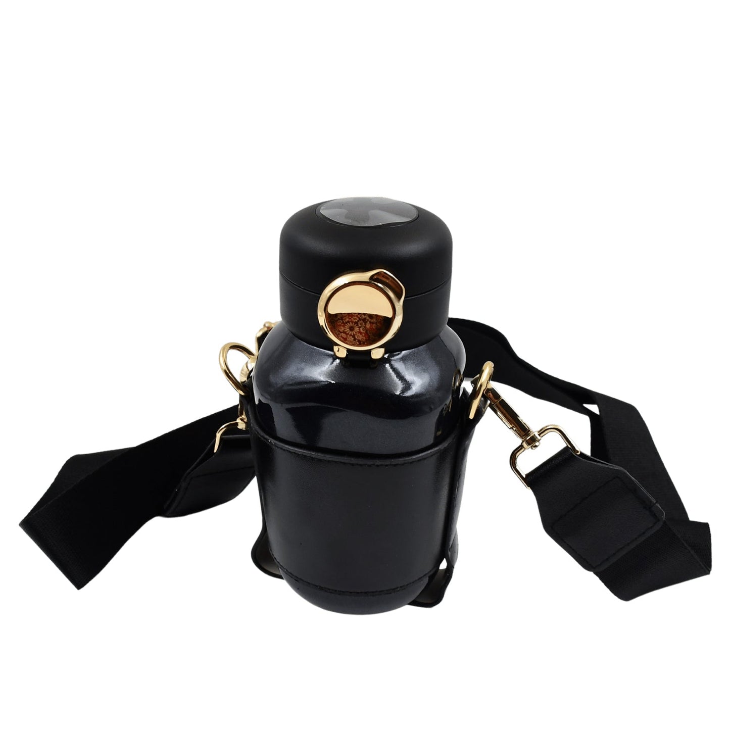Thermos Steel Bottle, Push Button | Fashion Cup Temperature Display Bottle (420 ML) - infinityexculsivestore.com