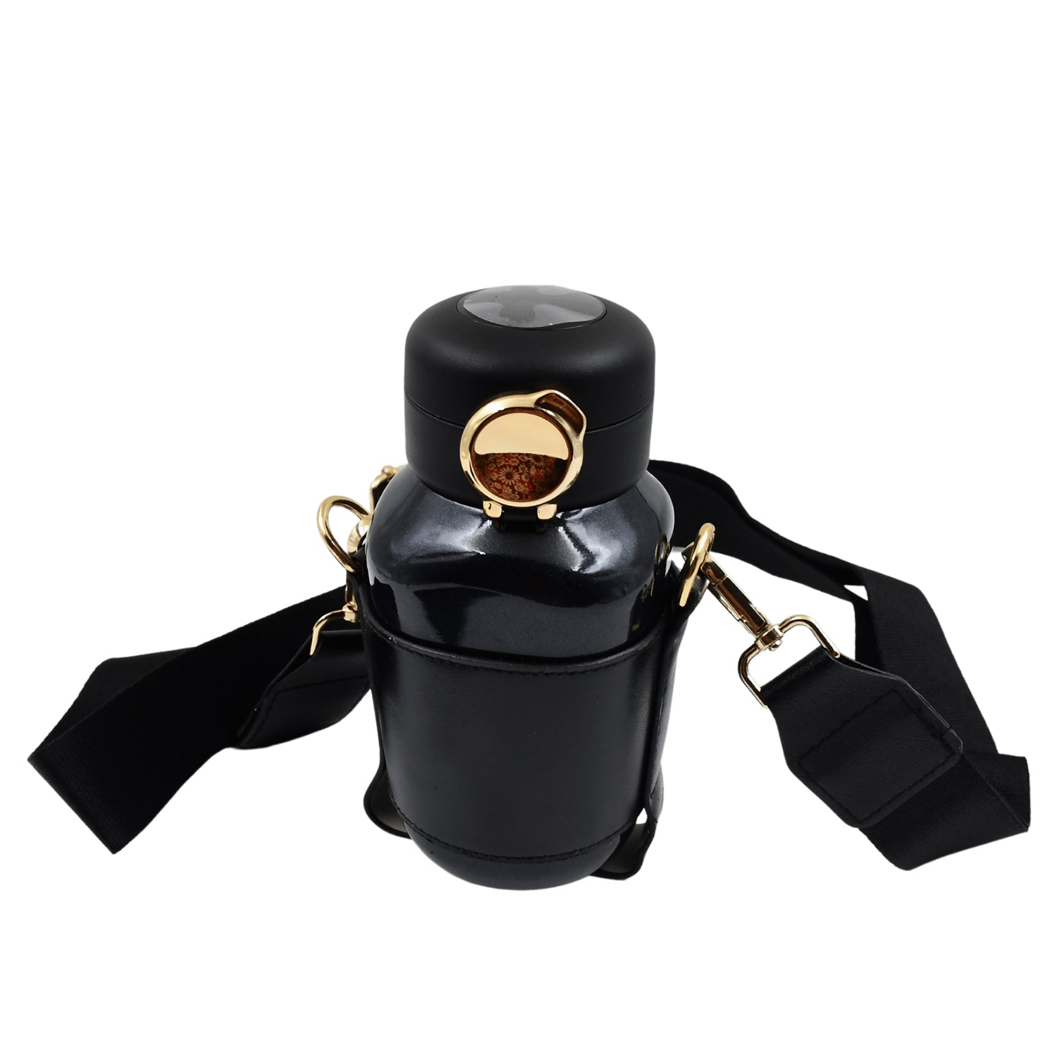 Thermos Steel Bottle, Push Button | Fashion Cup Temperature Display Bottle (420 ML) - infinityexculsivestore.com