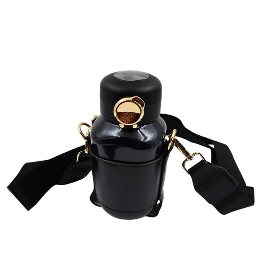 Thermos Steel Bottle, Push Button | Fashion Cup Temperature Display Bottle (420 ML) - infinityexculsivestore.com