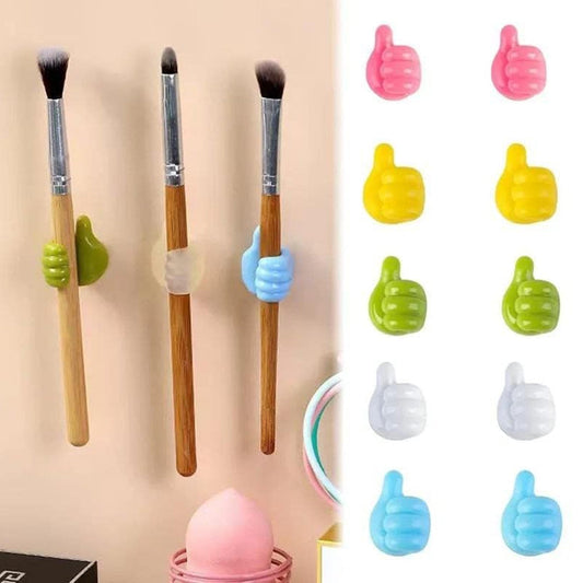 Thumb Cable Clips,Cord Holder Multi - Functional Wall Hooks Cable Organizer Cable Management for Desk Home Office Car Multi Color (Pack Of 10) - infinityexculsivestore.com