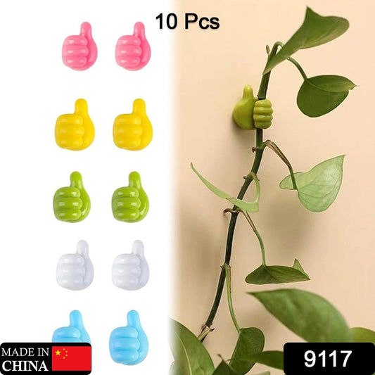 Thumb Cable Clips,Cord Holder Multi - Functional Wall Hooks Cable Organizer Cable Management for Desk Home Office Car Multi Color (Pack Of 10) - infinityexculsivestore.com
