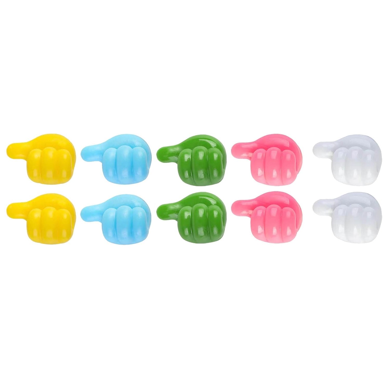 Thumb Cable Clips,Cord Holder Multi - Functional Wall Hooks Cable Organizer Cable Management for Desk Home Office Car Multi Color (Pack Of 10) - infinityexculsivestore.com