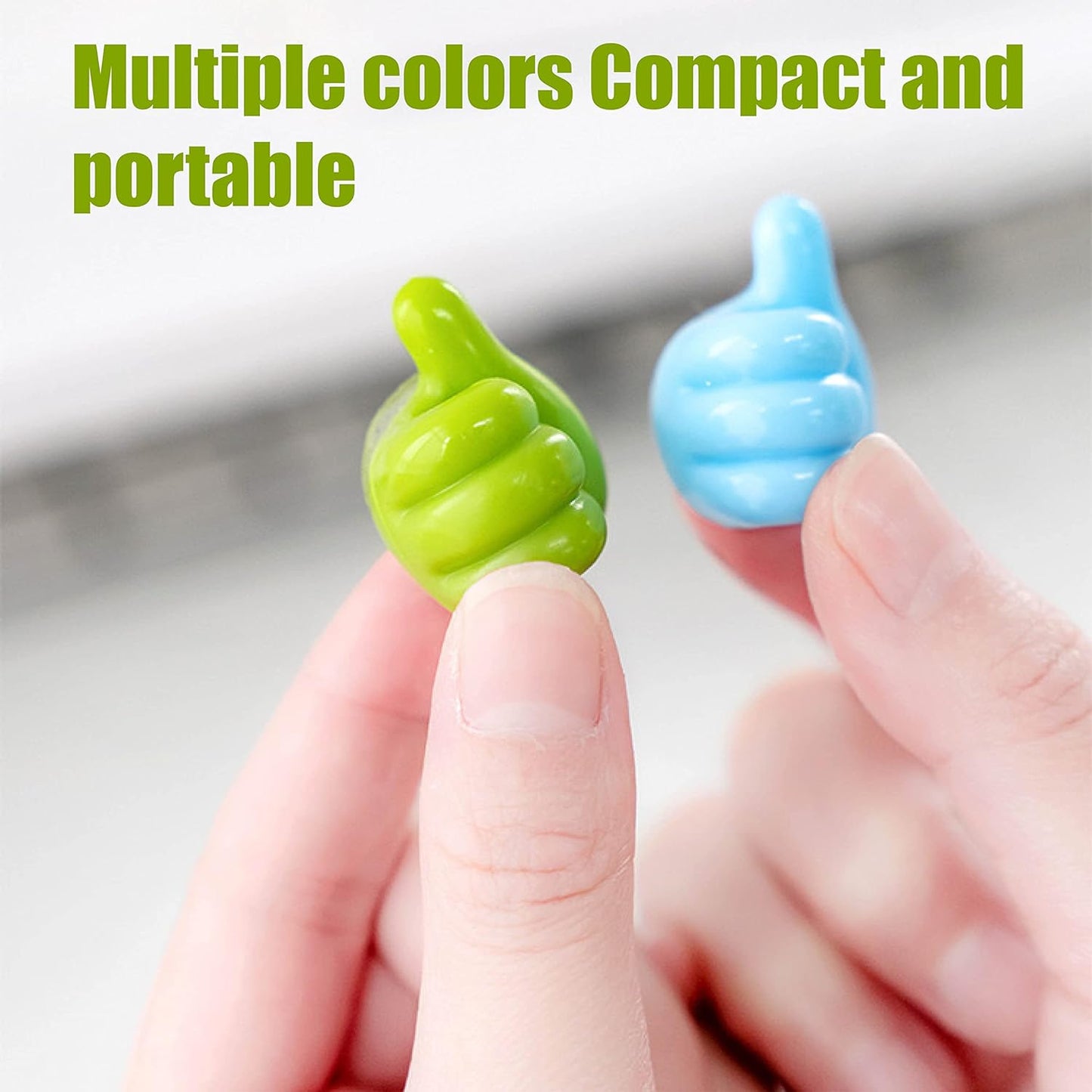 Thumb Cable Clips,Cord Holder Multi - Functional Wall Hooks Cable Organizer Cable Management for Desk Home Office Car Multi Color (Pack Of 10) - infinityexculsivestore.com