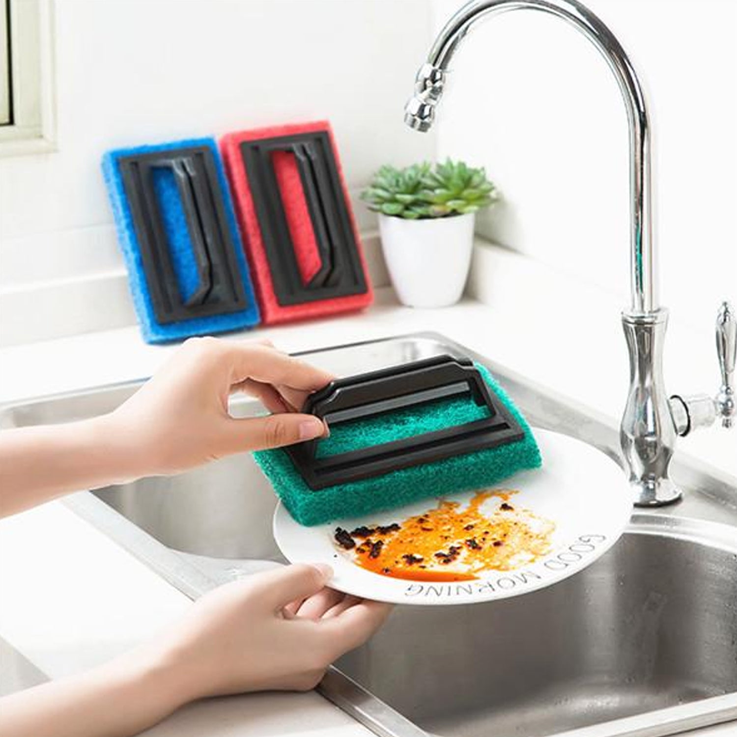 Tile cleaning multipurpose scrubber Brush with handle - infinityexculsivestore.com