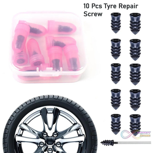 Tire Repair Rubber Nail Car Tire Repair Nails Tire Repair Pink (10 Pcs Set) - infinityexculsivestore.com