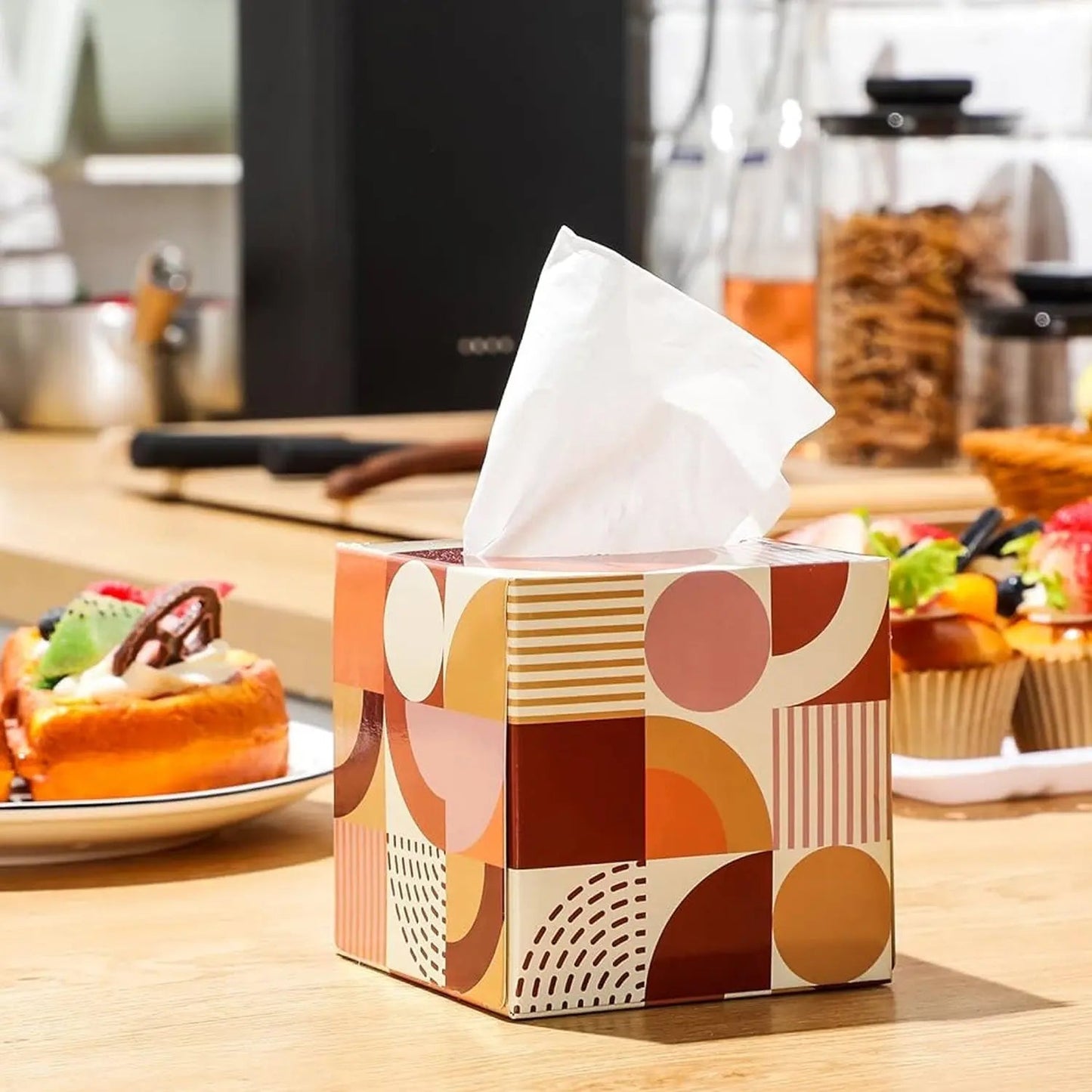 Tissues Cube Box – Stylish and Practical Tissue Holder for Home & Office (50 Pcs Set Approx) - infinityexculsivestore.com