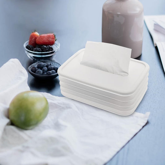 Tissues Holder Silicone Simple Tissue Box Tissues Cylinder Tissues Cube Box Tissue Holder for Bathroom Office Car Bedroom for Bathroom Room Office Car - infinityexculsivestore.com