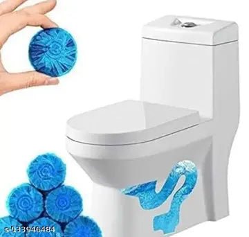Toilet Bowl Deodorizer Cleaner Powerful Automatic Flush For Bathroom Cleaning Ball Tablets For Bathroom (Pack of 6) - infinityexculsivestore.com